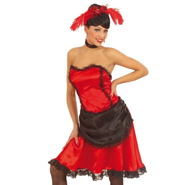 Déguisement Cabaret Danseuse de Saloon Rouge - M - 2