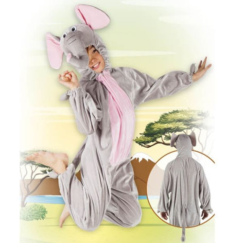 Costume d’Éléphant en Peluche - Taille Enfant - 1